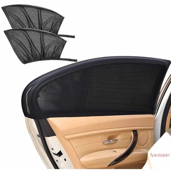 2Pcs Car UV Protection Shield Side Front Rear Window Sun Shade Sunshade Curtain Mesh Cover Auto Accessories