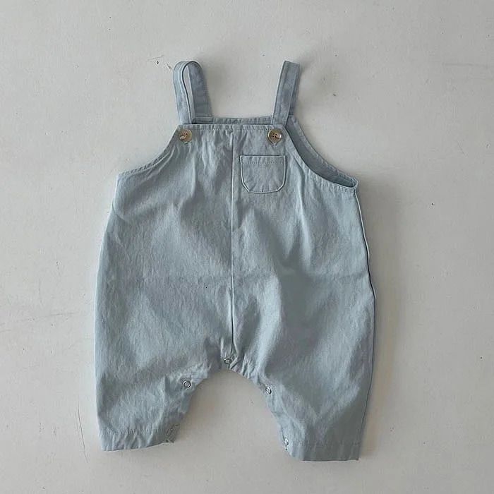 K532 Summer Baby Sleeveless Cotton Rompers Cute Infant Strap Jumpsuit Kids Boys Girls Casual Overalls born Clothes 024m