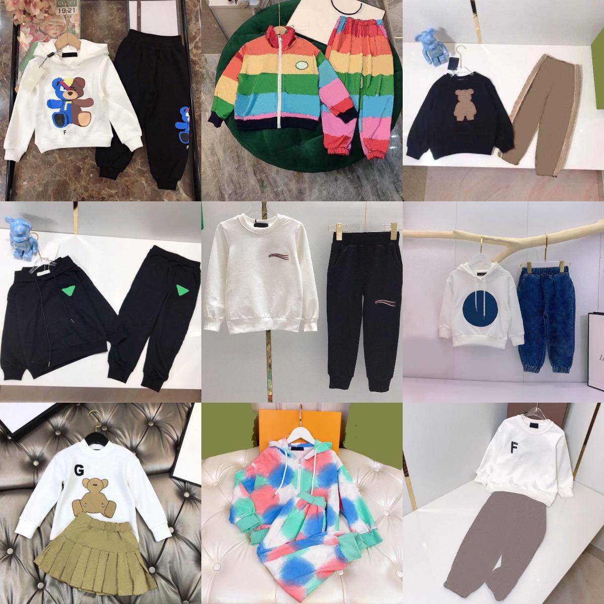 Kids Baby Girls Boys Clothing Sets Children Casual Clothes 2025 Spring Winter Kids Vacation Outfits Fall Cartoon Long Sleeve T Shirt Pants 100cm-160