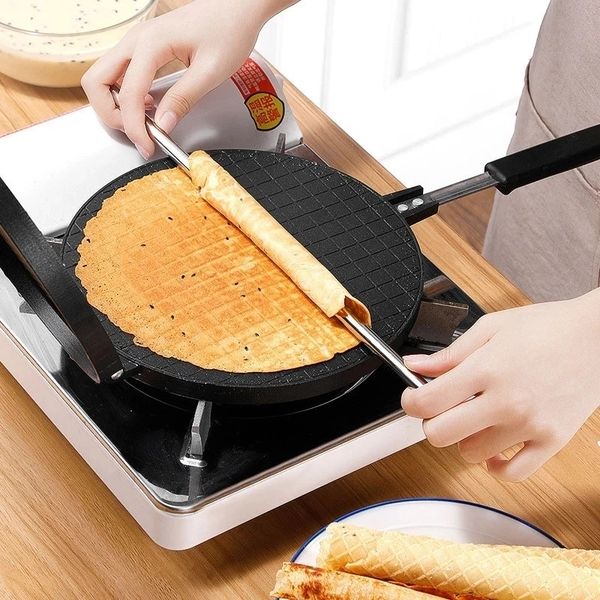 Baking Moulds Egg Roll Waffle Maker Nonstick Cake Mold For Home Bakeware DIY Mini Ice Cream Cone Tool Pastry Utensils Kitchen Supplies 23080