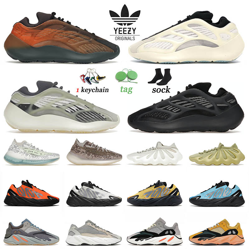 2023 Top Quality Adidas Yeezy Boost 700 v2 v3 Running Shoes Kanye West Fade Salt Alvah Azael Hi-Res Blue Cloud White 450 380 Men Women Trainers Snea