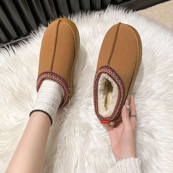 Tornozelo Botas de neve Mulheres Inverno Novo Marca PeL Plexho Shels Slippers Plataforma Flip PS Botas Cotton Shoes X241204