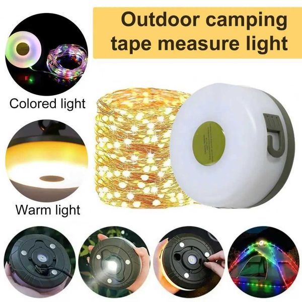 Solar Camping Lantern Scalable outdoor camping light waterproof fairy light adjustable and movable LED light garden courtyard tent decoratio