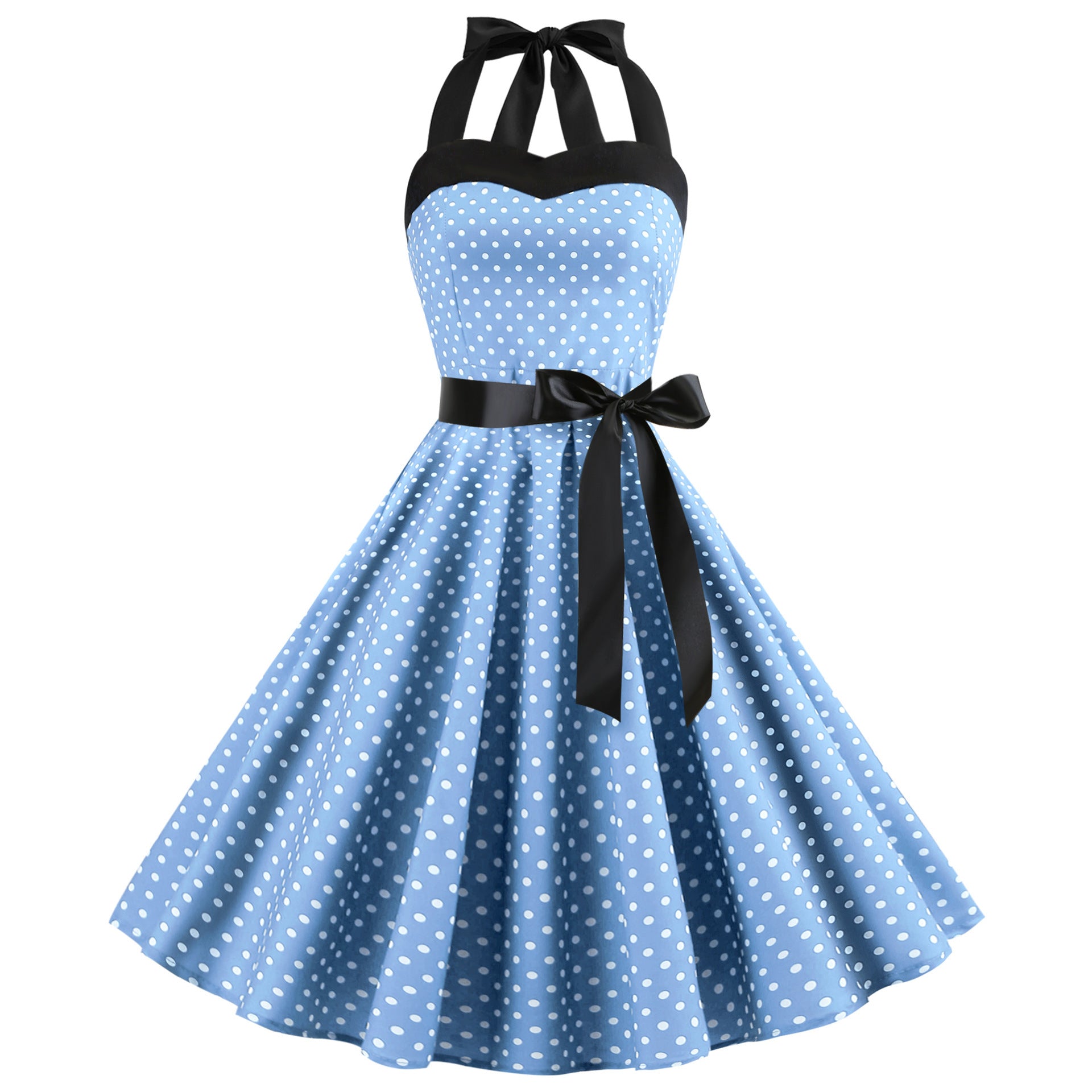 106 Women&#039;s Summer Dress Suspender Polka Dot New Retro Swing Skirt Amazon Plus Size Skirt