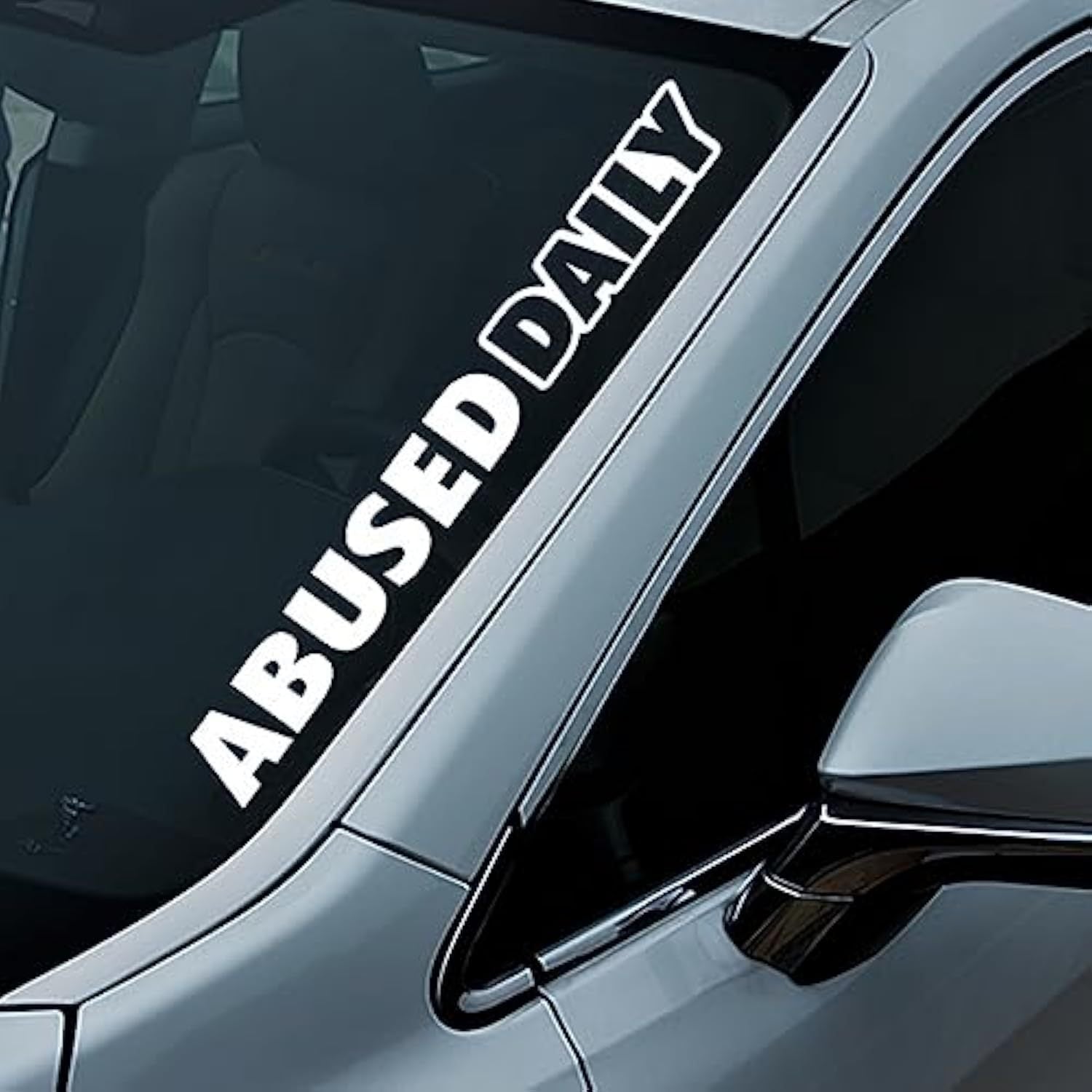 TEMU 2d Flatxtrayxray Abused Daily Windshield Banner Sticker Jdm Racing Drift Car Decal Window Bumper Decal Sticker Suitable For Cars Trucks
