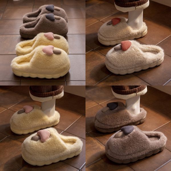 Autumn And Winter Fur Slippers Fuzzy Shoes Home Flat Sandals Female Cute Fluffy Flip Flop