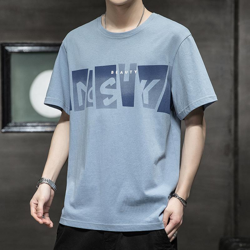 Men&#039;s T Shirts 2023 Summer Short-sleeved T-shirt Korean Fashion Student Clothing Half-sleeve Youth Undershirt