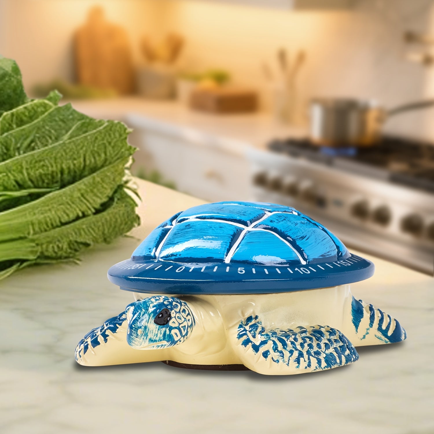 TEMU Sea Turtle Wind Up Timer Fridge Magnets With Magnetic Base-suitable For Refrigerators And Metal , Mechanical Kitchen Timer-suitable For Kitchen,