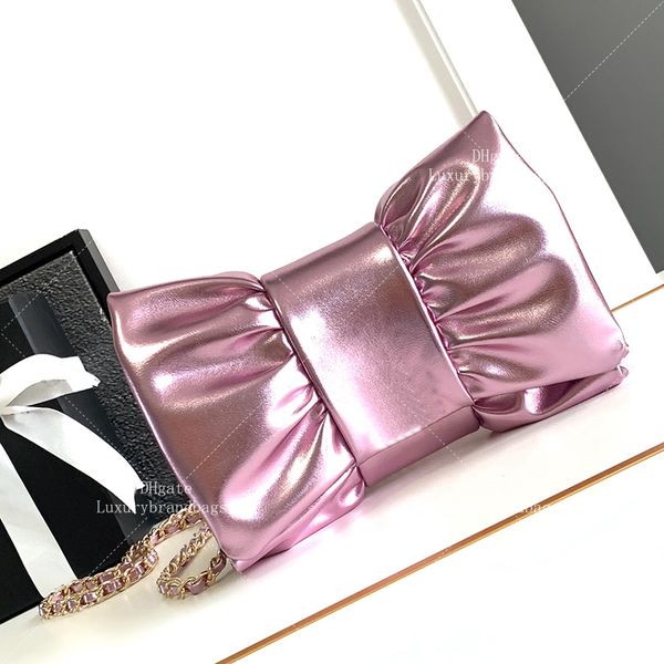 Designer Evening Bag Bowknot Clutch Bag Top Mirror Quality Crossbody Bag Designer Pouch Handbag With Box 24C200