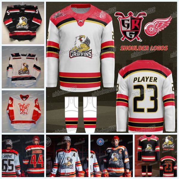 2024-25 Grand Rapids Griffins Hockey Jersey Dominik Shine Josiah Didier Elmer Soderblom Marco Kasper Taro Hirose Carter Mazur lmer Soderblom