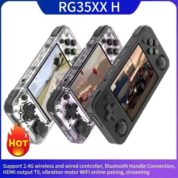 RG35XX H Handheld Game Console Linux 3.5 Inch IPS Screen H700 Retro Video Games Player 3300mAh 64G 5528 Classic Games 2024 Gift Y240808