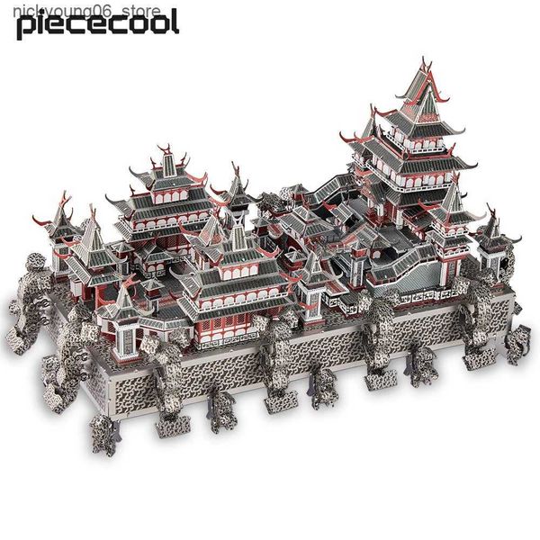 3D Puzzles Piececool 3D Puzzles Sky Royal Palace Metal Model Building Kits DIY Toys for Teen Brain Teaser Jigsaw Creative Gifts 620pcs L2409