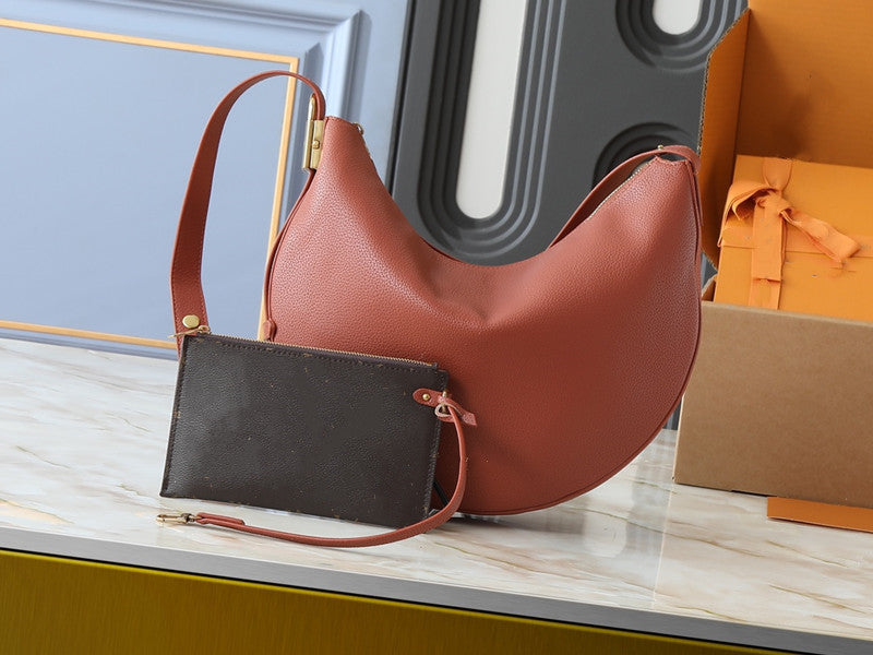 Low Key Cookie MM Designer Hobo Bags Luxury Shoulder Bags Highest Quality Genuine Leather Handbags 32cm