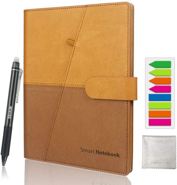 Notepads Drop Smart Erasable Notebook Leather Paper Reusable Wirebound Cloud Storage Flash Lined With Pen 230130
