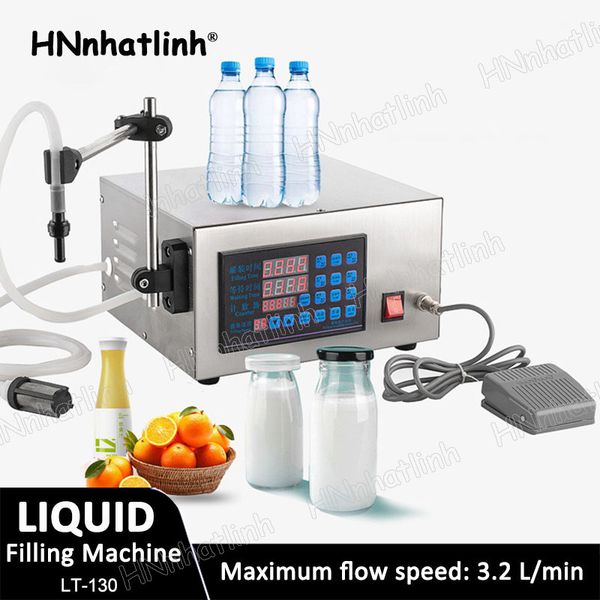 Small Mini 5-3500ml Diaphragm Pump Filler Semi-Automatic Liquids Filling Machine Density Water Bottling Equipment For Bottle Perfume Beverag