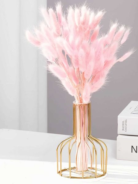 Vases Modern Nordic Iron Vase Ideal For Dried Flowers Stylish Decor Black or Gold z241212