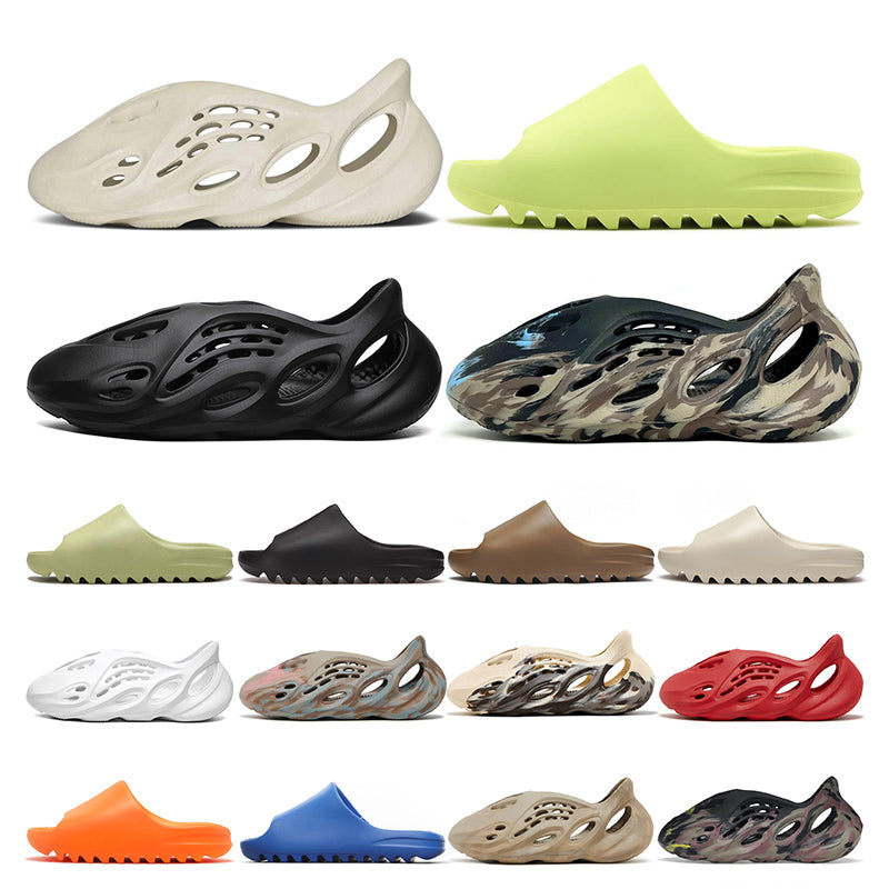 foam runners luxury slipper designer men slides cream clay enflame orange earth brown slide pantoufle foamrunner foam runner with box platform sanda