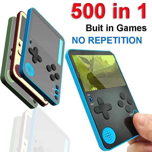 Handheld Game Console 500 Classic Games LCD Portable Retro Video Mini Game Console Rechargeable Childrens and Advertising Perfect Gift Y2410