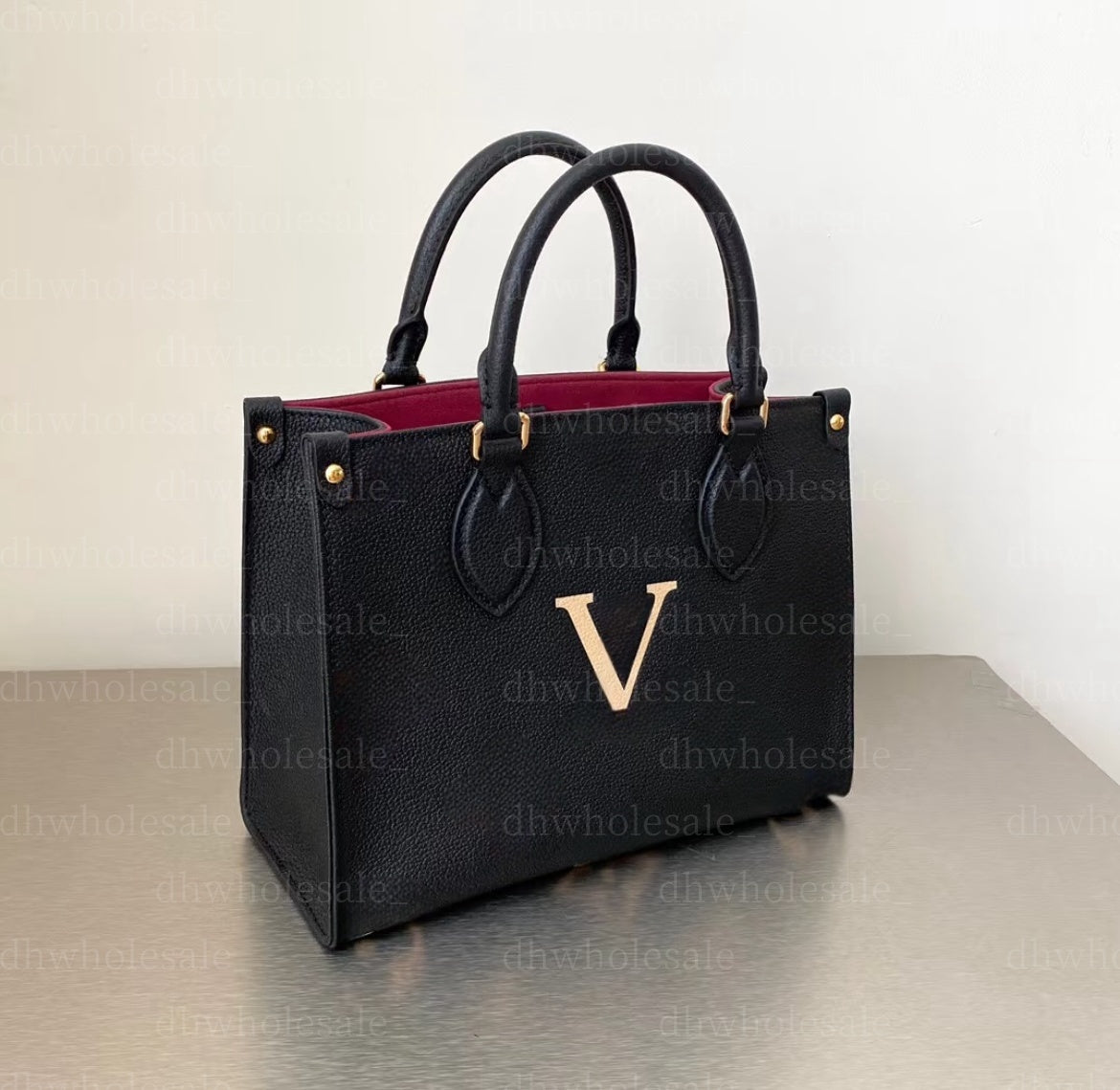 Designer Large Capacity Totes Bag Fashion Female Shoulder Bags Women Handbag Handle Emed Black wer Lady Purse Wallet