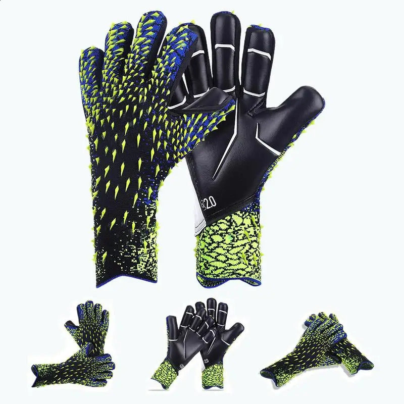 Latex Goalkeeper Anti-slip Thicken Football Goalie Finger Protection Gloves Soccer Equipment 240828