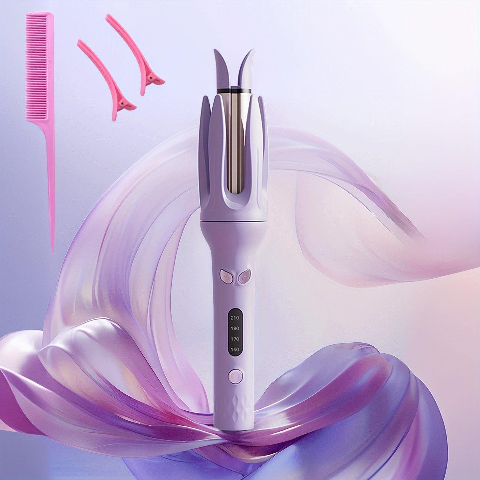 TEMU A& Styling System Bundle: Automatic Curling Iron (basic) & Straightener-curler Combo (upgraded) | Multiple -temp , Negative , Auto Shut-off |