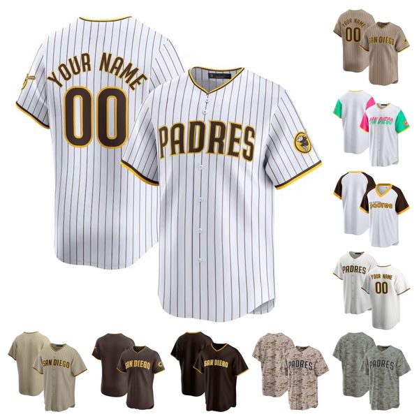 Manny Machado Padres Baseball Jersey Jake Cronenworth Jackson Merrill Luis Arraez Xander Bogaerts Fernando Tatis Jr Luis Campusano Men Women
