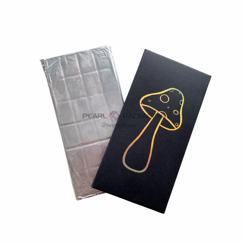 Matte Black Recyclable Chocolate Bar Packaging Box with Foil Wraps and Food Grade Chocolate Mold Wholesales Ready to Ship
