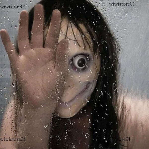 MOMO Horror Devil Mask With Long Hair Scary Halloween Full Face Masks Of Terror Costume Halloween Cosplay Party Decoration Prop 916