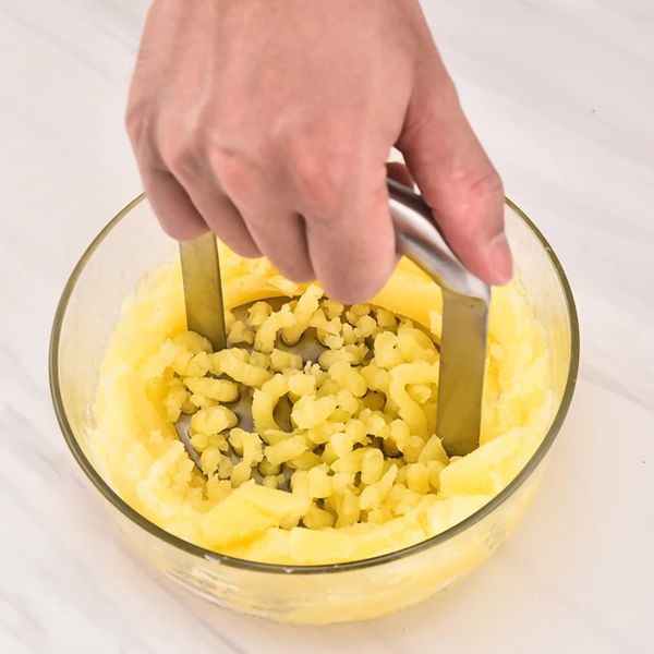 Stainless Steel Manual Sweet Potato Mash Press Childrens Food Maker Kitchen Tool 241219