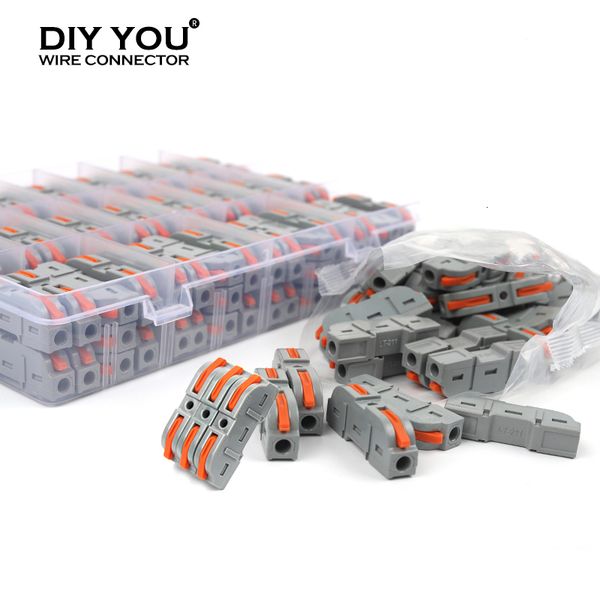 With Lever Nut Butt Conductor Compact Splicing Wire Connector Electrical Insulated Terminal Multi-Circuit Spliced