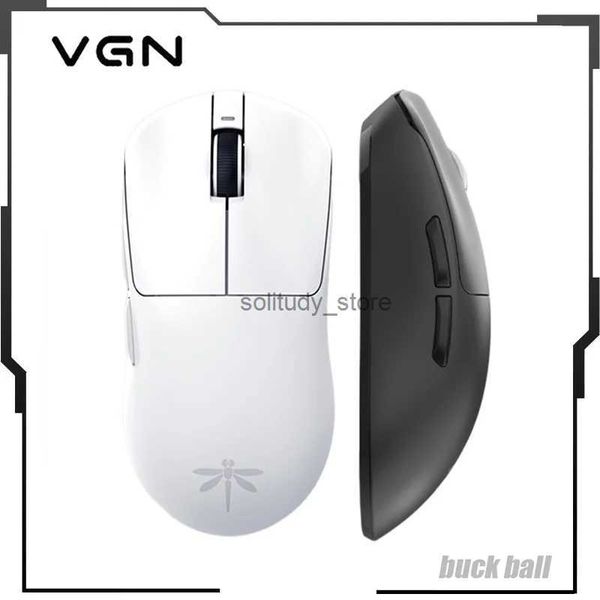 Mice VGN Dragonfly F1 moba Wireless Mouse PAW 3395 Rechargeable Type-C Dual-mode Gaming Mouse F Light Weight Pc Gamer Accessories Q240613