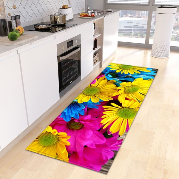 Carpet Kitchen Floor Mat Home Living Room Children Bedroom Decoration Long Carpet Hallway Doormat Entrance Door Bath Anti-Slip Foot Rug 2308