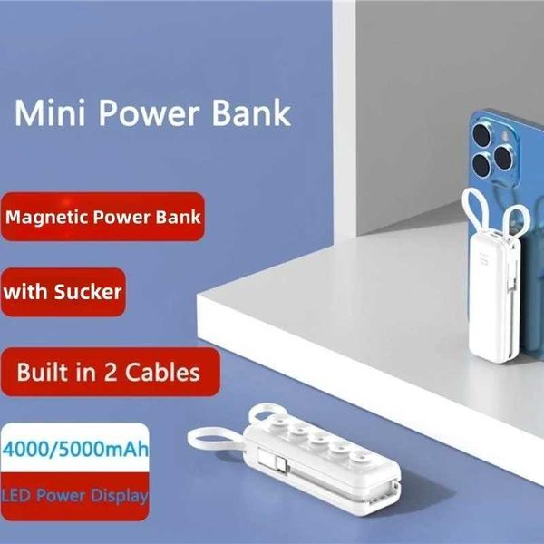 High Quality Portable mini power pack 5000mAh magnetic external battery charging power pack suitable for iPhone 15 14 Poverbank with suction