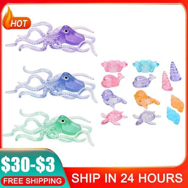 3-12pcs Children Summer Diving Toy Swimming Pool Underwater Octopus Shape Kids Training Water Games Gifts Random Color C250211