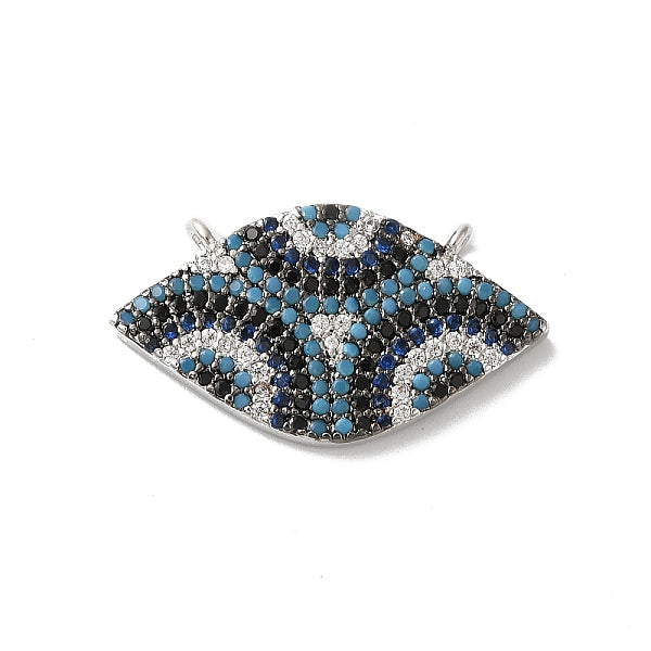 Pferdeauge-Rack-Beschichtung Messing Micro Pave Zirkonia Charms