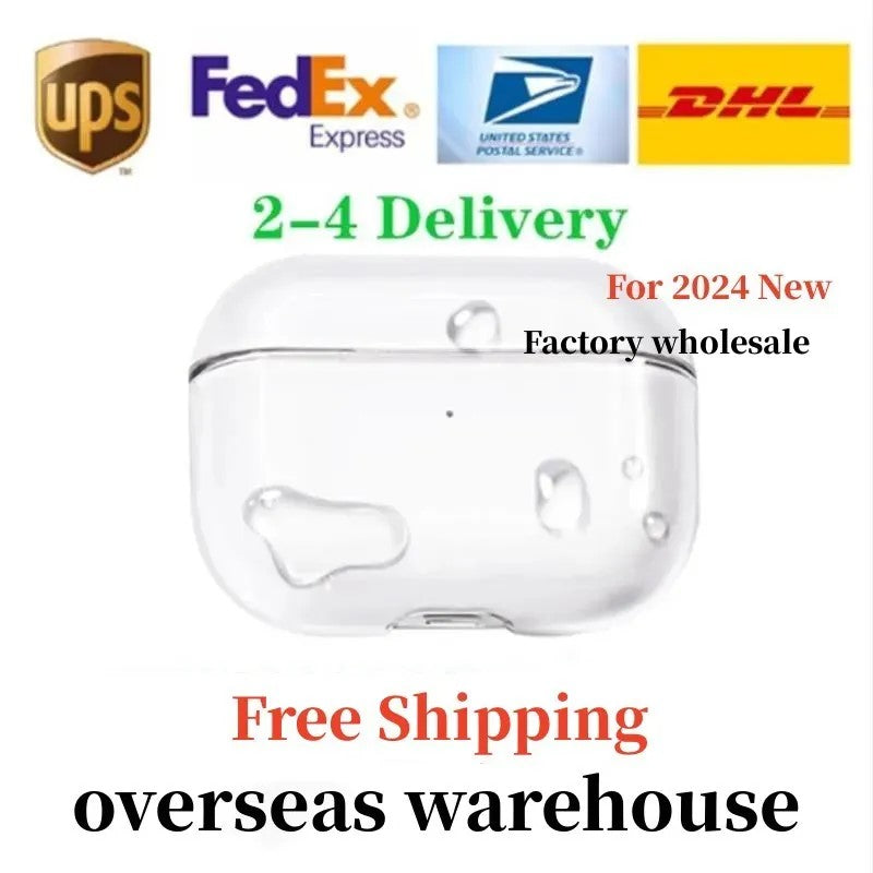 2025 USA Stock For airpodspro 2 generation airpods 3 4 Bluetooth Earphones ANC Wireless Headphones Earbuds Noise Canceling Accessories Solid Silicon