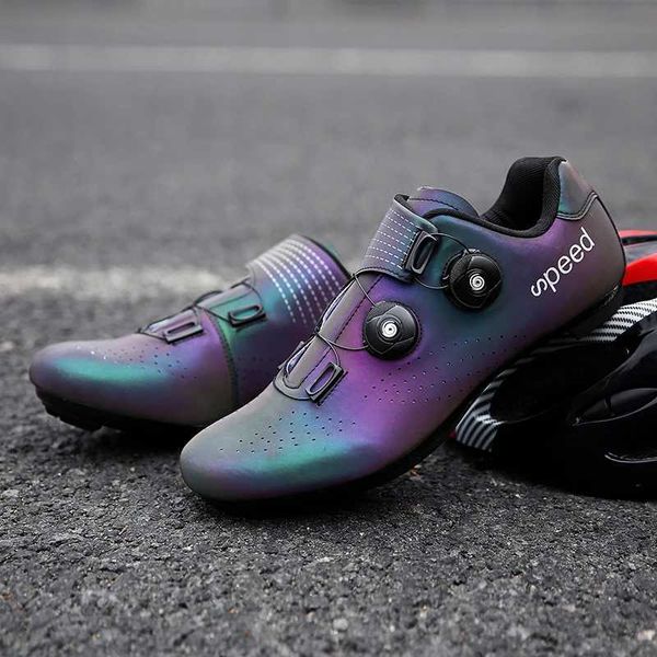 Bicicleta de estrada ao ar livre para homens com Peloton Bike Compatib Night RCTive Road Shoesxj241121
