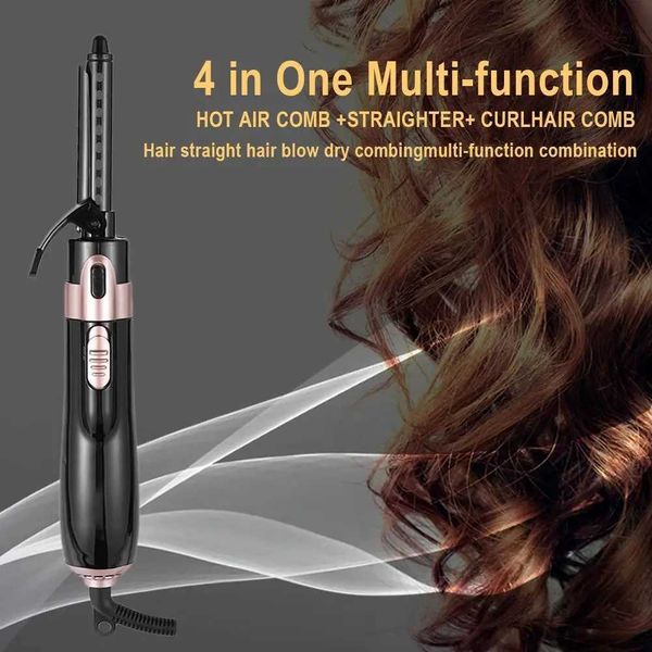 Electric comb straightener heated air comb hair dryer tool for women and mens hairstylesW241022