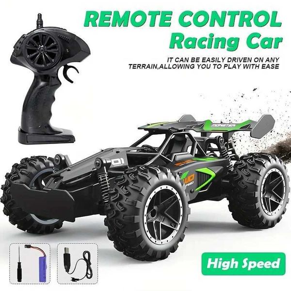 1 18 RC Car High Speed Off Road 2. 4G remote control car drift 15KM-H suitable for rubber tires on various road sections W241106