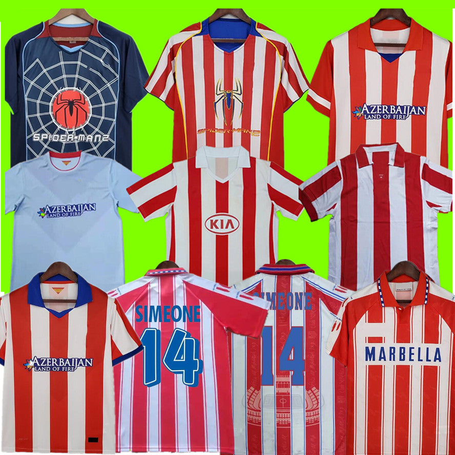 2004 2005 Retro MADRIDS Soccer Jerseys 10 11 13 14 15 94 95 96 97 Atletico vintage F. TORRES Football shirts SIMEONE ESNAIDER DAVID VILLA KOKE GODIN