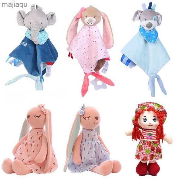 Plush Dolls Baby Toys 0 12 Months Soft Appease Towel Stuffed Animals Baby Comforter Toy Bunny Baby Plush Toys Sleeping Toys For BabiesL2404
