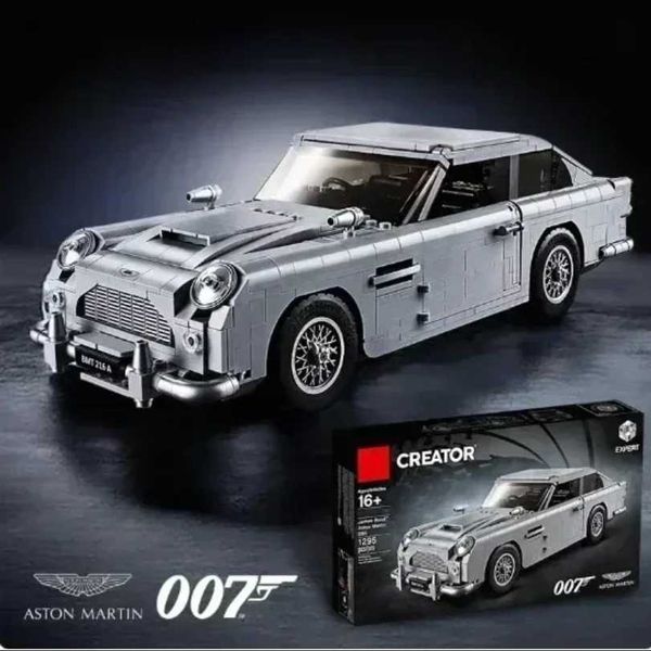 Blocks James Bond DB5 Classic Car 007 Model Building Blocks 1439 pieces Technical 10262 Assembled Building Blocks Toy Y250112WOGM