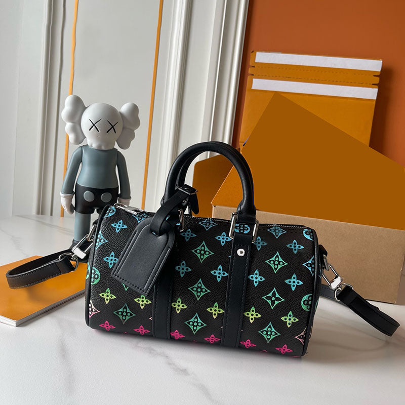 Shoulder Bags Top Designer Mini Nano Shoulder Bag Women Leather Denim Crossbody Luxury Brand Embossed Tote Purse Brown Flower Handbag