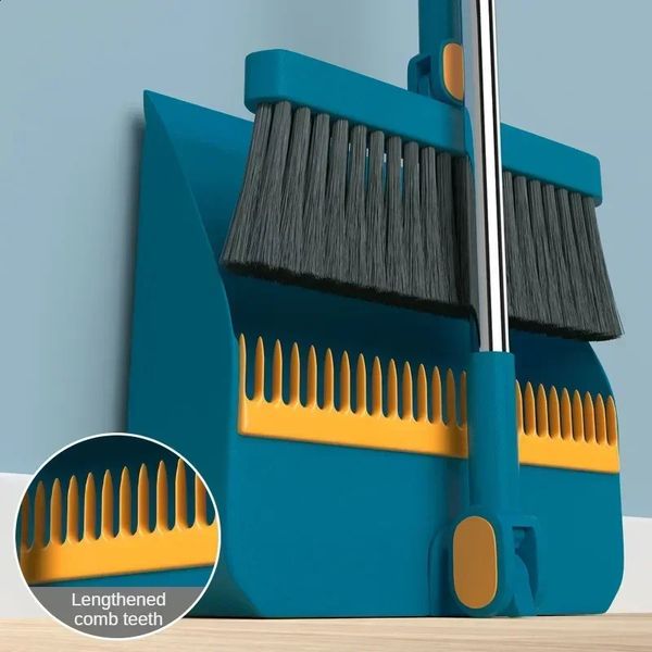 Broom dust collector set combination household brush magic folding rodless hair cleaning tool 240824