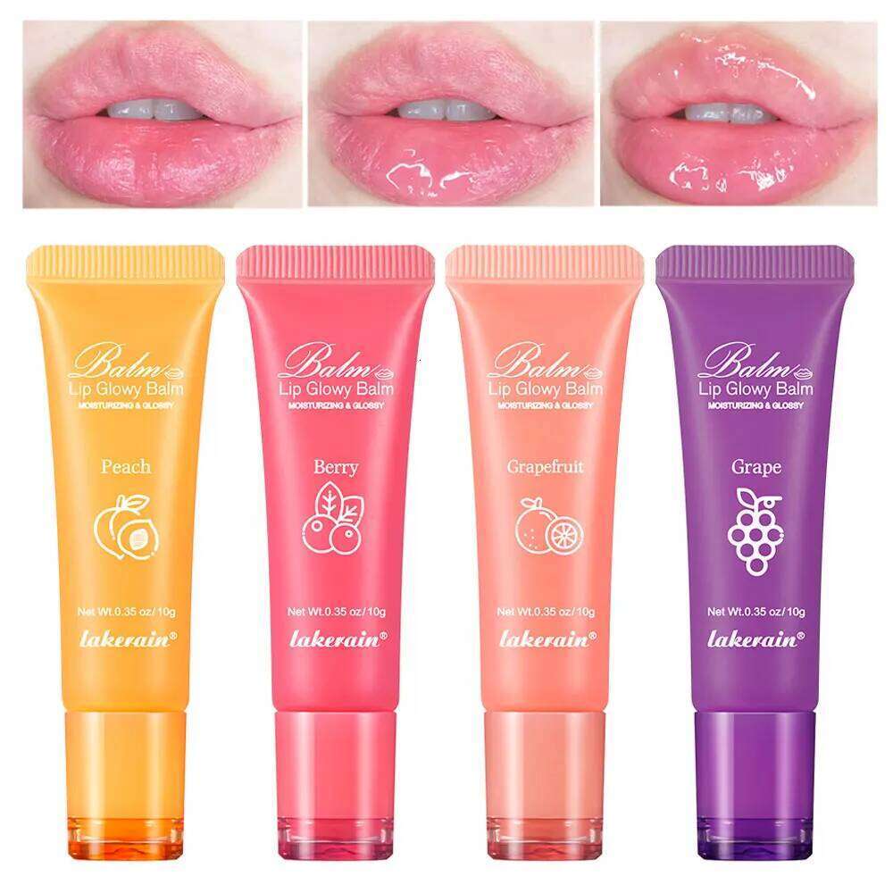 Moisturizing Glow Blam Liquid Gel Mask Reduce Line Remove Dead Skin Peach Grape Lip Gloss Lips Care Product 10g free shipping