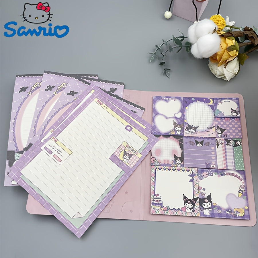 TEMU Official Hello Kitty, Kuromi, Cinnamoroll Notebook - Self-adhesive Birthday, Hearts, Floral , Pink, Office, School, Planner, Journal Organizer -