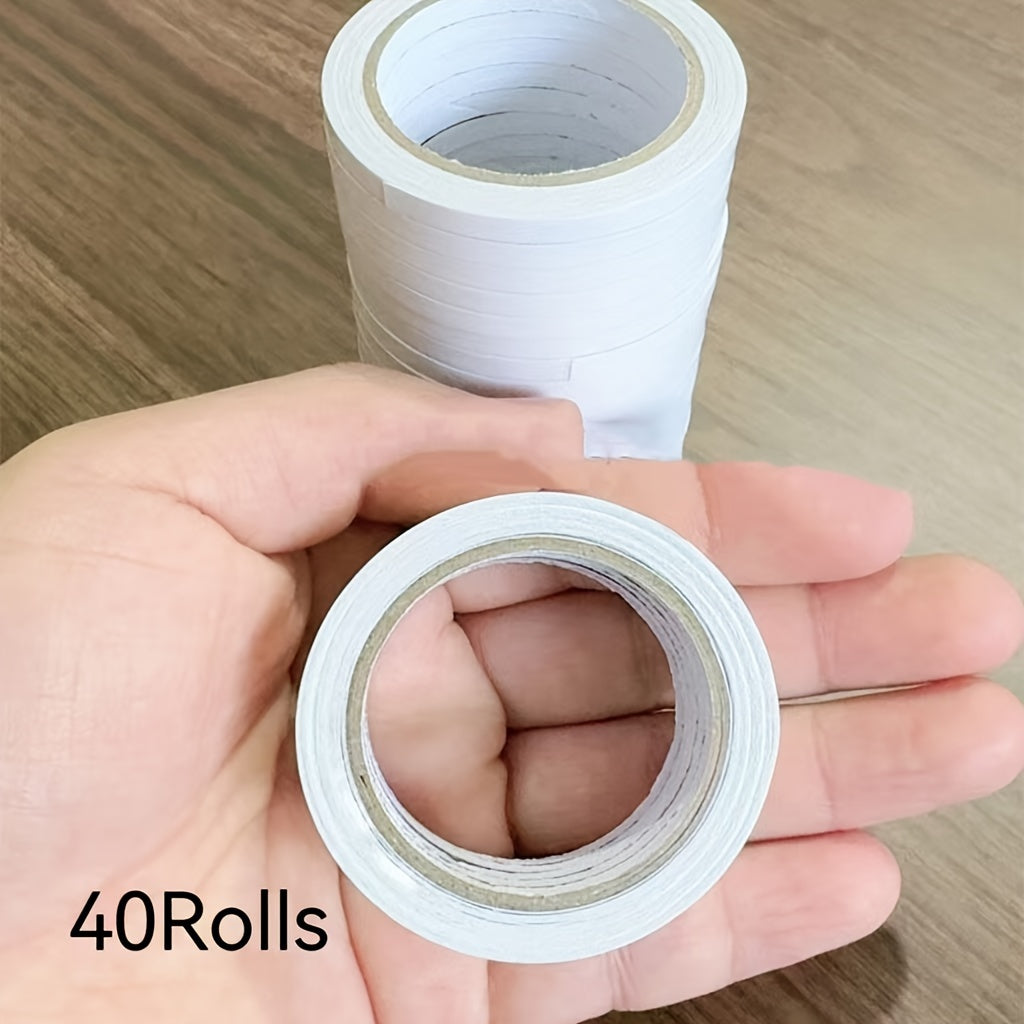 TEMU 40 Rolls Double Sided, Transparent Tape - Strong, Durable Adhesive For Office, School, Diy, Scrapbooking, Art, Crafts, Cards, Gift Wrapping, And