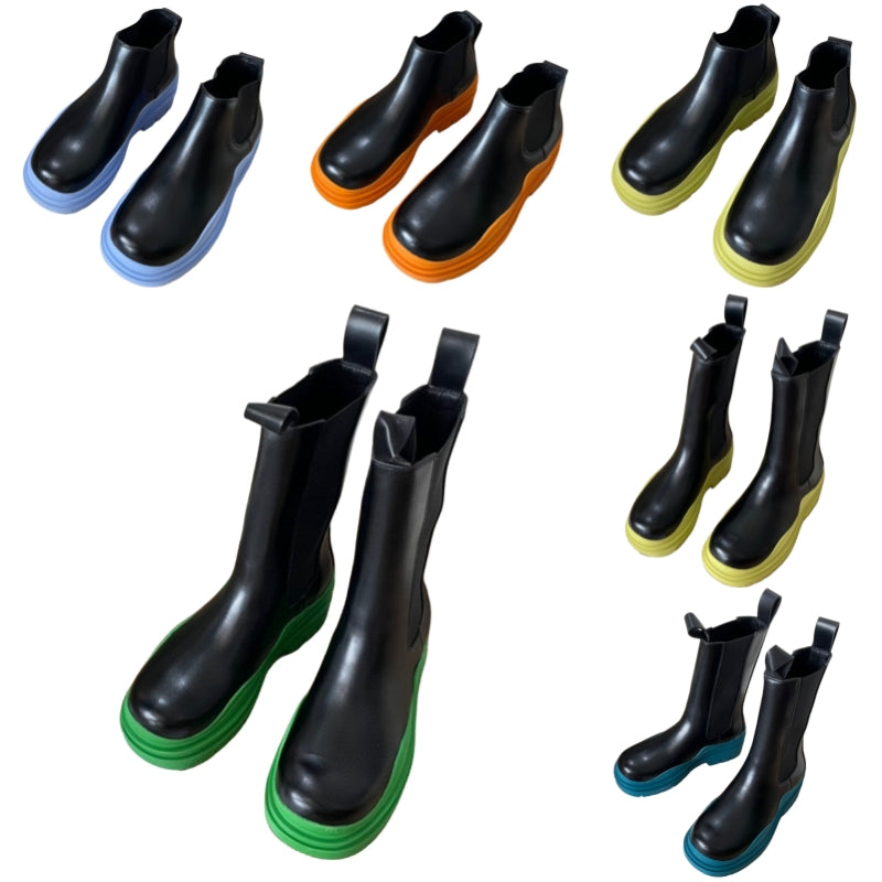 New fashion boots luxury designer shoes letter zhongtong candy shoes women&#039;s and men&#039;s fashion boots outdoor anti slip motorcycle boots ge