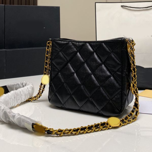 10A Woman designer Bag Shiny Leather bucket houlder Bags Women CrossBody bags handbag Calfskin Quilted Tote Womens Shoulder cc purse chain b