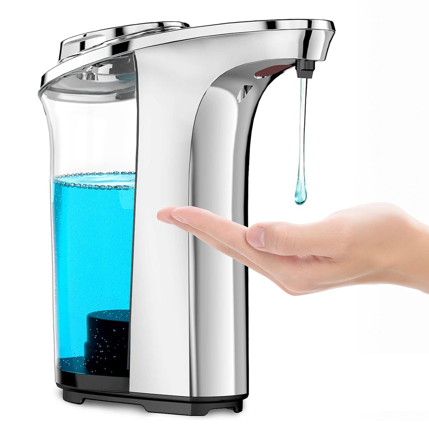 TEMU Fitpolo 1pc 6.8- 16.9oz Automatic Soap Dispenser, Touchless Electric Sensor Dish Soap Dispenser, Levels Adjustabl, Suitable For Home Bathroom